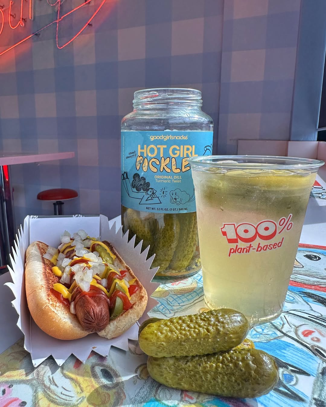 Monty&rsquo;s Good Burger pickle menu